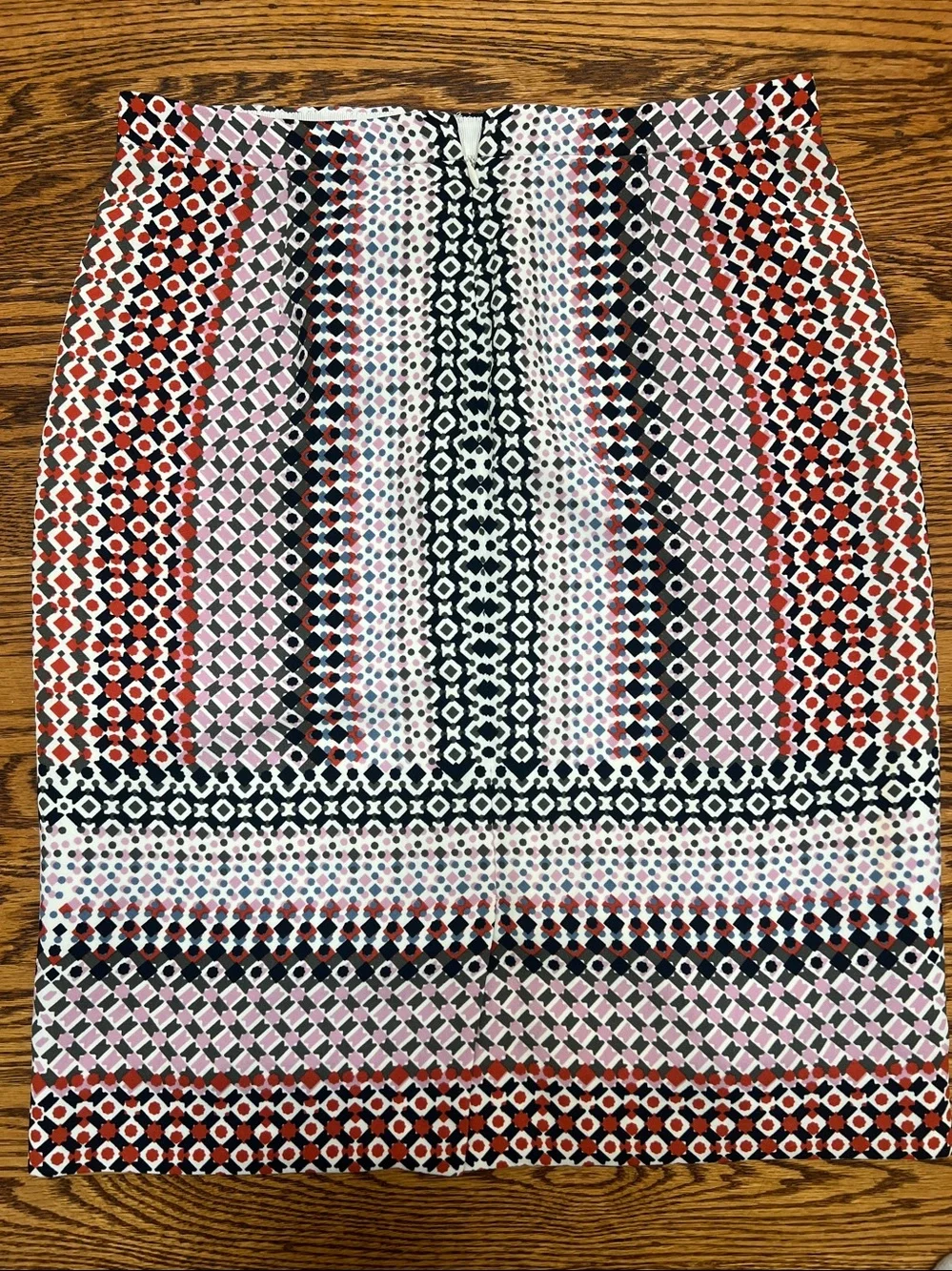 J Crew Printed Pencil Skirt - Size 0